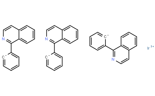 三[1-苯基异喹啉-C[2],N]铱(III), 99%