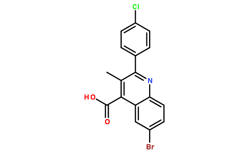 6-Bromo-2-(4-chlorophenyl)-3-methylquinoline-4-carboxylic acid
