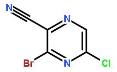 3-bromo-5-chloropyrazine-2-carbonitrile