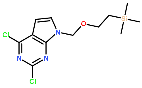 2,4-Dichloro-7-((2-(trimethylsilyl)ethoxy)methyl)-7H-pyrrolo[2,3-d]pyrimidine