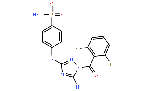 4-[[5-氨基-1-(2,6-二氟苯甲酰基)-1H-1,2,4-三唑-3-基]氨基]苯磺酰胺