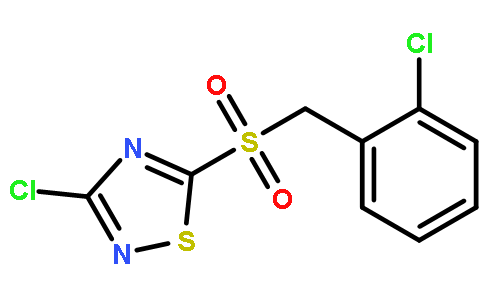 3-CHLORO-5-(2-CHLOROBENZYLSULFONYL)-1,2,4-THIADIAZOLE