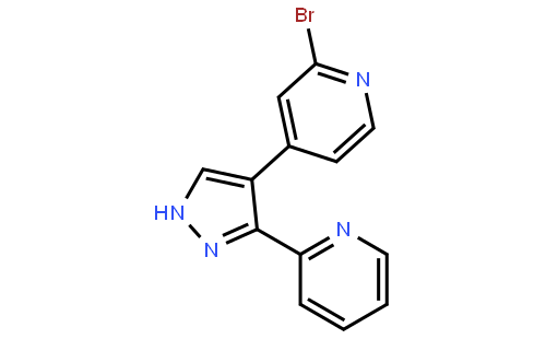 2-bromo-4-(3-(pyridin-2-yl)-1H-pyrazol-4-yl)pyridine