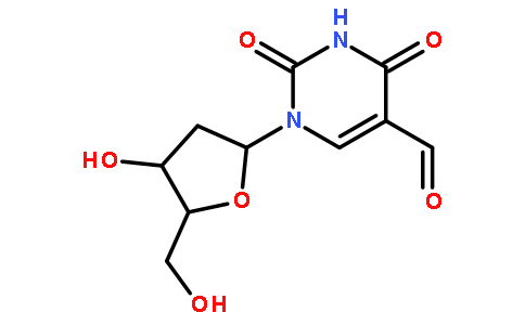1-((2R,4S,5R)-4-Hydroxy-5-(hydroxymethyl)tetrahydrofuran-2-yl)-2,4-dioxo-1,2,3,4-tetrahydropyrimidine-5-carbaldehyde