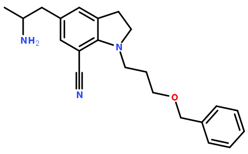 5-[(2R)-2-氨基丙基]-2,3-二氢-1-[3-(苄氧基)丙基]-1H-吲哚-7-腈