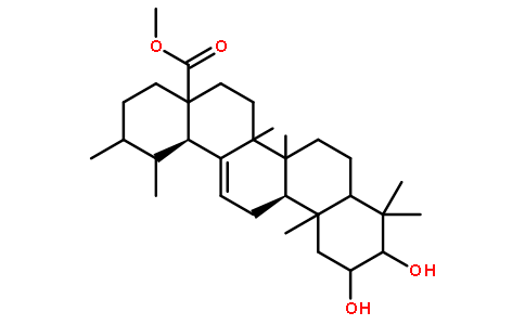 科罗索酸甲酯结构式