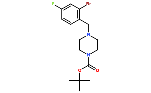 tert-Butyl 4-(2-bromo-4-fluorobenzyl)piperazine-1-carboxylate