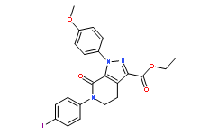 1-(4-Methoxyphenyl)-6-(4-iodophenyl)-7-oxo-4,5,6,7-tetrahydro-1H-pyrazolo[3,4-c]pyridine-3-carboxylic acid ethyl este