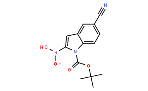 1-boc-5-氰基吲哚-2-硼酸