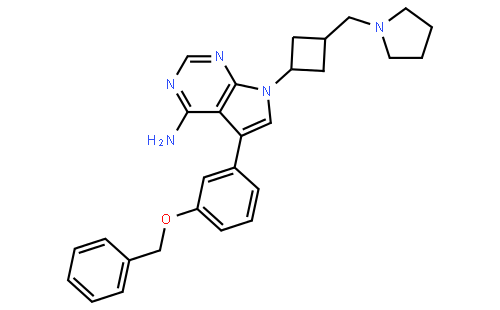 5-(3-苄氧基苯基)-7-[反式-3-[(吡咯烷-1-基)甲基]环丁基]-7H-吡咯并[2,3-d]嘧啶-4-胺