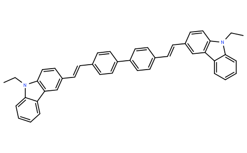 4,4'-双(9-乙基-3-咔唑乙烯基)-1,1'-联苯