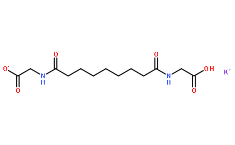 壬二酰二甘氨酸钾(cas:477773-67-4) 结构式图片