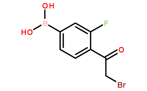 4-Bromoacetyl-3-fluorophenylboronic acid