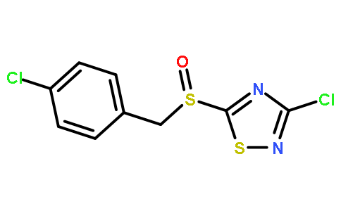 3-CHLORO-5-(4-CHLOROBENZYLSULFINYL)-1,2,4-THIADIAZOLE
