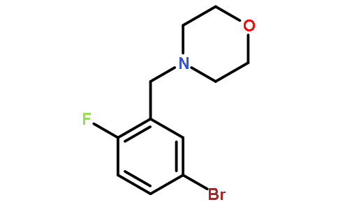 4-Bromo-1-fluorophenyl-2-(morphlinomethyl)benzene