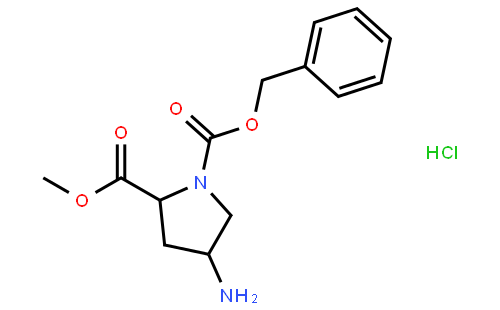 (2R,4S)-1-Benzyl 2-methyl 4-aminopyrrolidine-1,2-dicarboxylate hydrochloride