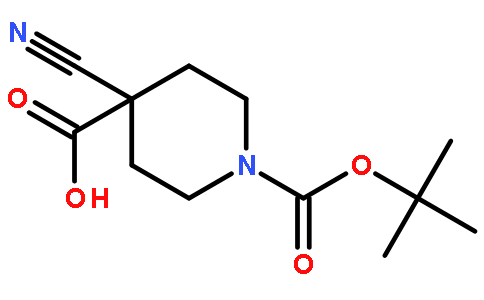 1-(tert-Butoxycarbonyl)-4-cyanopiperidine-4-carboxylic acid