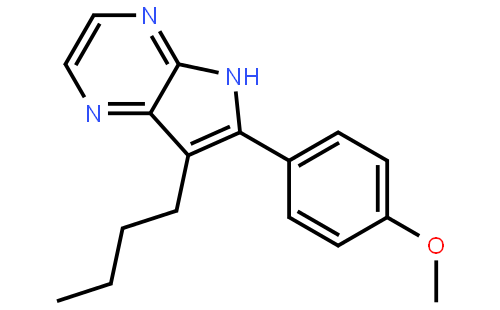 7-丁基-6-(4-甲氧基苯基)-5H-吡咯并[2,3-B]吡嗪