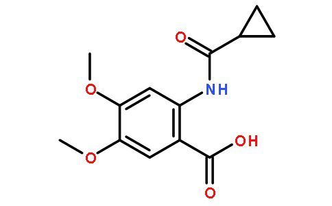 2-(环丙甲酰氨基)-4,5-二甲氧基苯甲酸