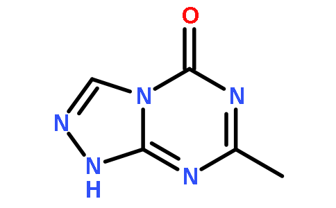 1,2,4-三唑并[4,3-a〕〔1,3,5〕三嗪-5(1h)-酮,7-甲基-(9ci)结构式