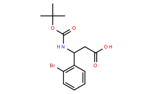 boc-(r)-3-氨基-3-(2-溴苯基)-丙酸