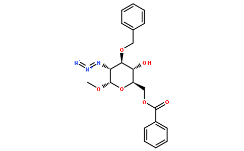 -叠氮基-2-脱氧-3-O-(苯基甲基)-alpha-D-吡喃葡萄糖苷 6-苯甲酸甲酯