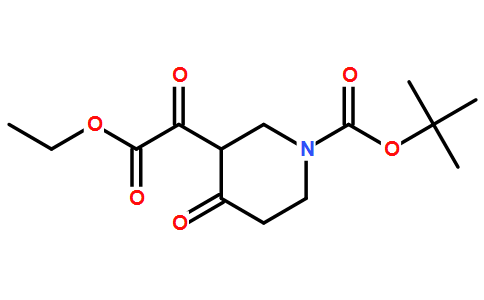 tert-Butyl 3-(2-ethoxy-2-oxoacetyl)-4-oxopiperidine-1-carboxylate