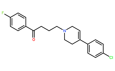 4(4-chlorophenyl)-1-(4-(4-fluorophenyl)-4-oxobutyl)-1,2,3,6-tetrahydropyridine hydrochloride