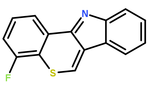 4-fluorothiochromeno[4,3-b]indole结构式