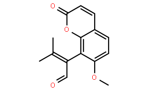 2-(7-methoxy-2-oxo-chromen-8-yl)-3-methyl-but-2-enal