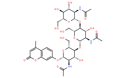 4-Methylumbelliferyl β-D-N,N',N"-Triacetylchitotrioside