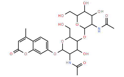 4-甲基伞形酮基  beta-D-N,N'-二乙酰基壳二糖糖苷