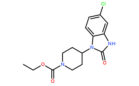Ethyl 4-(5-chloro-2,3-dihydro-2-oxo-1H-benzimidazol-1-yl)piperidine-1-carboxylate