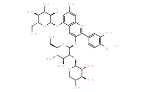 矢车菊素-3-桑布双糖苷-5-葡萄糖苷