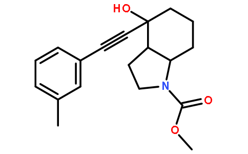 (3aR,4S,7aR)-Octahydro-4-hydroxy-4-[2-(3-methylphenyl)ethynyl]-1H-indole-1-carboxylic acid methyl ester
