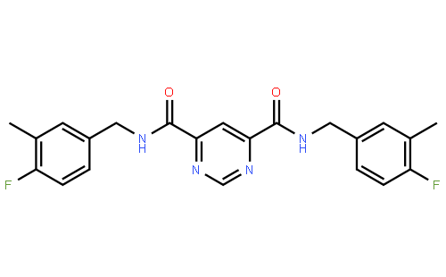 N4,N6-Bis(4-fluoro-3-methylbenzyl)pyrimidine-4,6-dicarboxamide