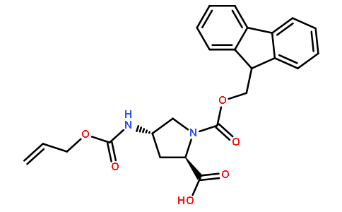 (2R,4S)-4-Alloc-amino-1-Fmoc-Pyrrolidine-2-carboxylic acid