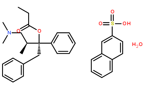 萘磺酸左丙氧芬(cas:55557-30-7) 结构式图片