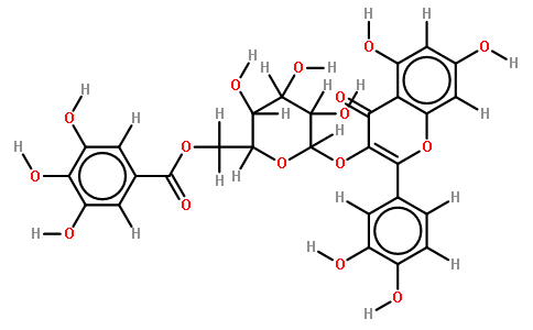 quercetin 3-o-(6''-o-galloyl-beta-galactoside)(316-75-7)