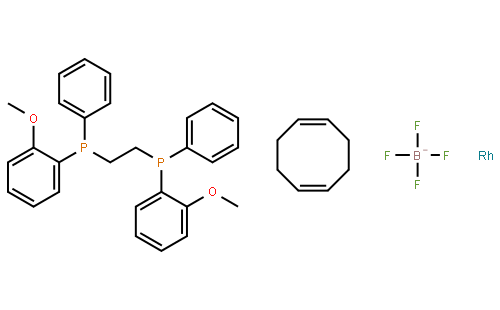 (<i>R</i>,<i>R</i>)-(-)-1,2-双[(邻甲氧基苯基)(苯基)膦基]乙烷(1,5-环辛二烯)铑(I)四氟硼酸