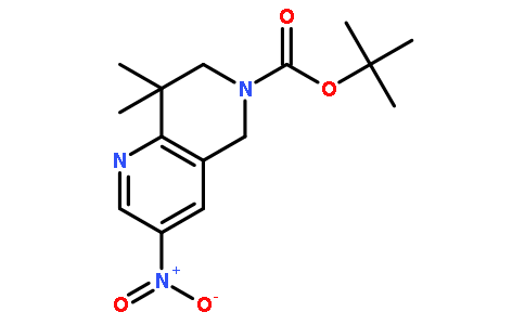 tert-butyl 8,8-dimethyl-3-nitro-7,8-dihydro-1,6-naphthyridine-6(5H)-carboxylate