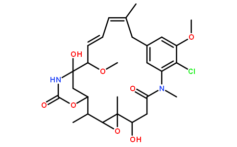 Maytansine, O3-de2-(acetylmethylamino)-1-oxopropyl-