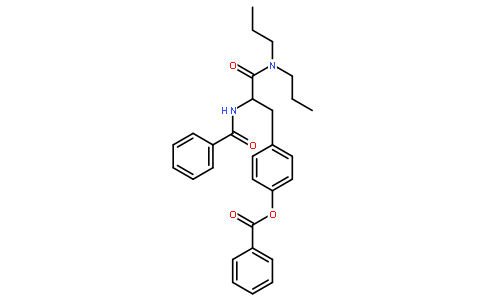 alpha-(苯甲酰氨基)-4-(苯甲酰氧基)-N,N-二丙基苯丙酰胺