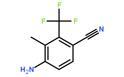 4-amino-3-methyl-2(trifluoromethyl)benzonitrile