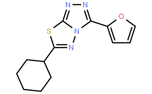 6-Cyclohexyl-3-(2-furanyl)-1,2,4-triazolo[3,4-b][1,3,4]thiadiazole
