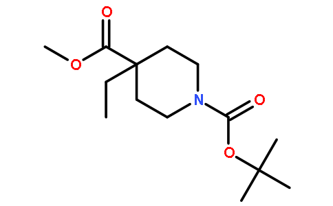 N-叔丁氧羰基-4-乙基哌啶-4-甲酸甲酯