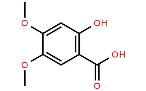2-羟基-4,5-二甲氧基苯甲酸