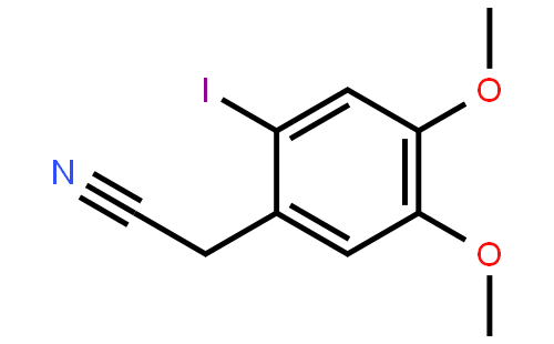 3,4-Dimethoxy-6-iodophenylacetonitrile