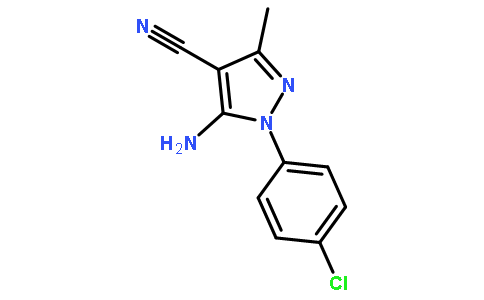 5-AMINO-4-CYANO-1-(4-CHLOROPHENYL)-3-METHYLPYRAZOLE