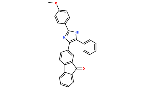 2-[2-(4-methoxyphenyl)-5-phenyl-1H-imidazol-4-yl]fluoren-9-one